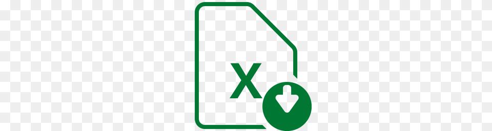 File Download Document Excel Spreadsheet Table Xls Icon, Sign, Symbol, Road Sign Png