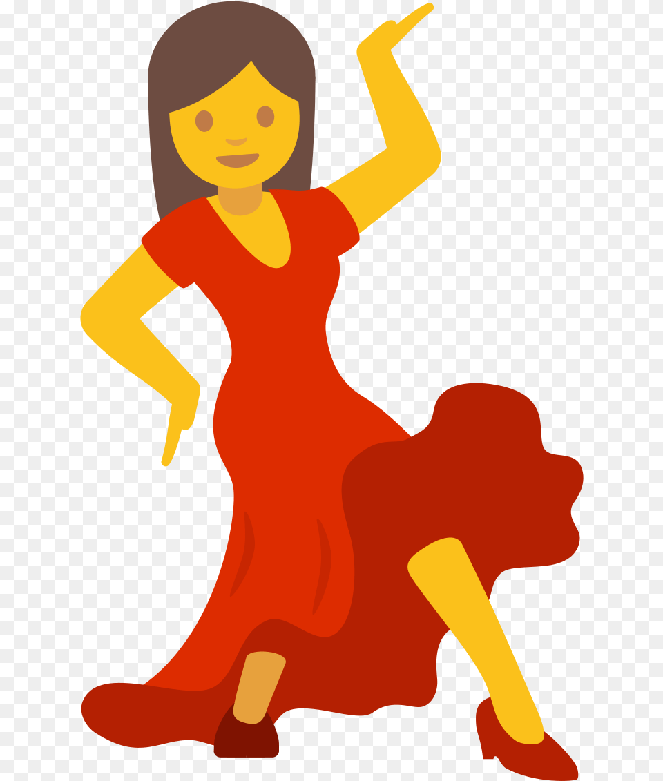 File Emoji U1f483 Dancing Emoji Vector, Dance Pose, Leisure Activities, Person, Flamenco Free Transparent Png