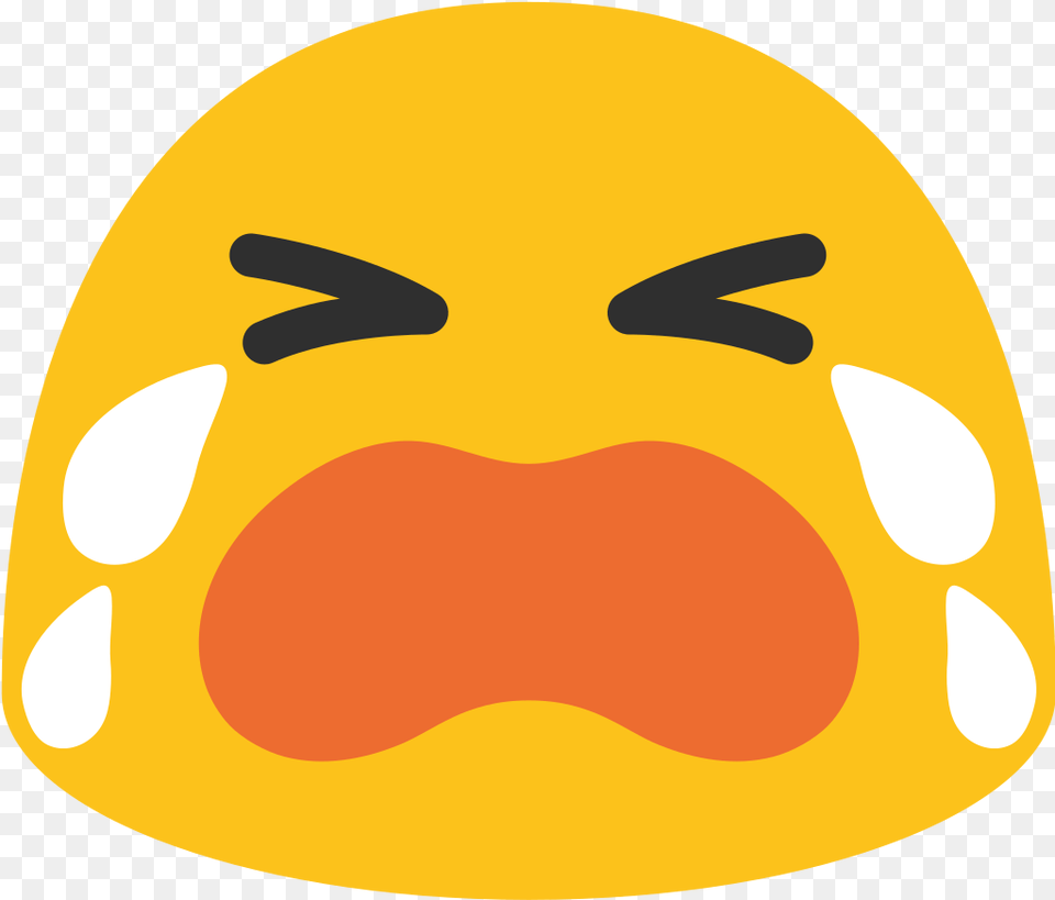 File Emoji U1f62d Svg Google Blob Emoji, Person, Head, Face, Egg Free Png