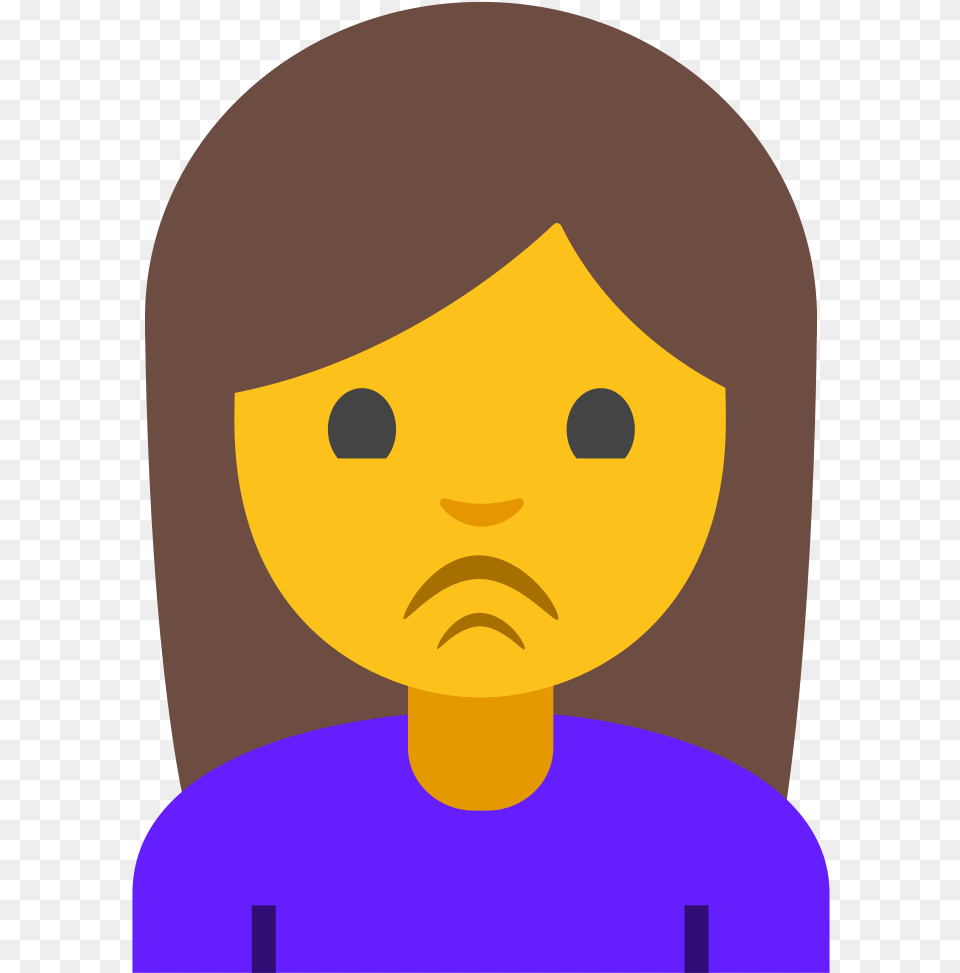 File Emoji U1f64e Svg Emoji Levantando La Mano, Face, Head, Person Free Transparent Png