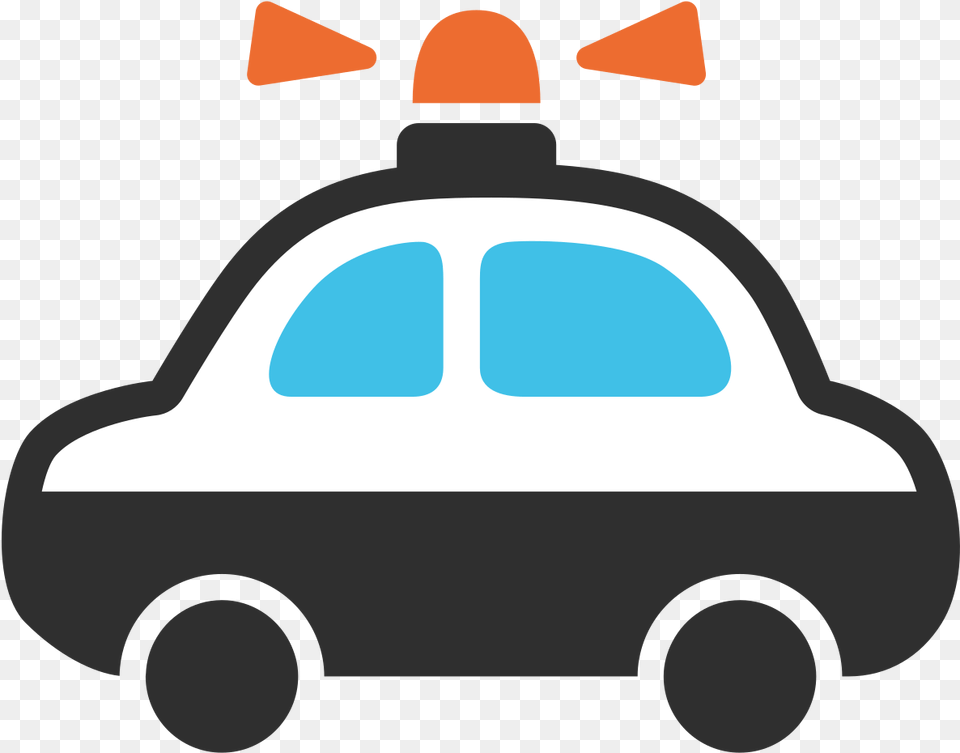File Emoji U1f693 Svg Police Car Clipart Police Car Emoji, Transportation, Vehicle, Device, Grass Free Png