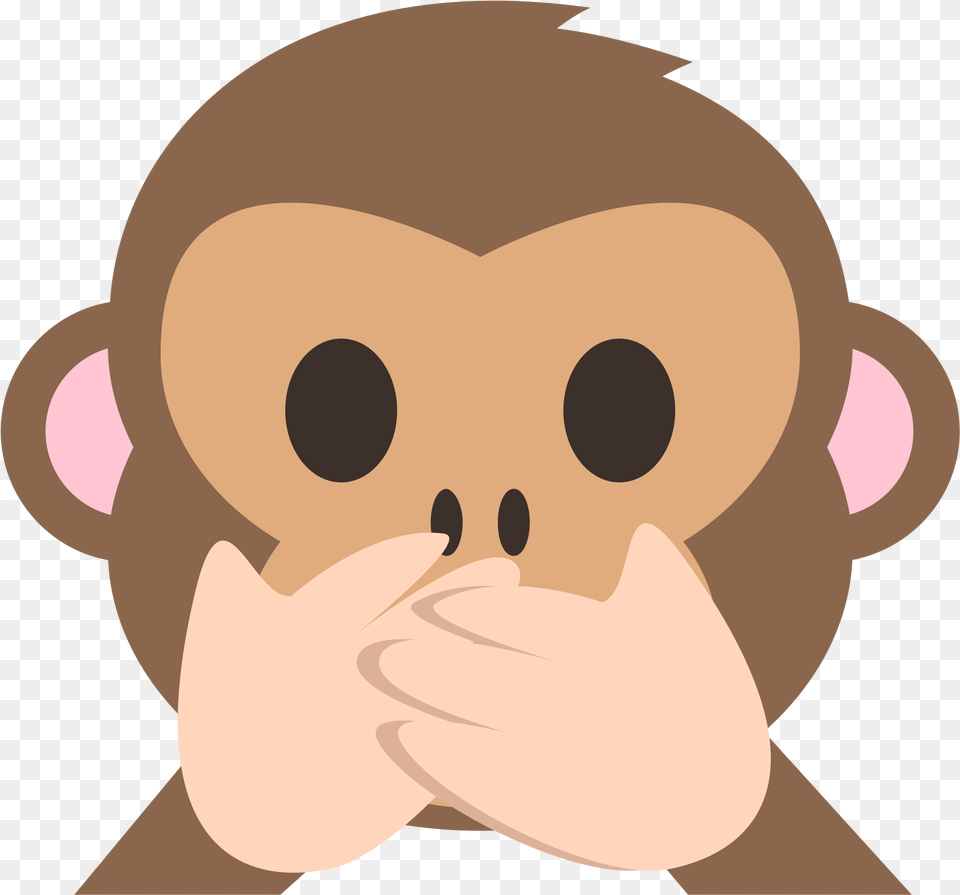 File Emojione F A Wikimedia Commons Open Speak No Evil Monkey, Baby, Person, Head Free Png Download
