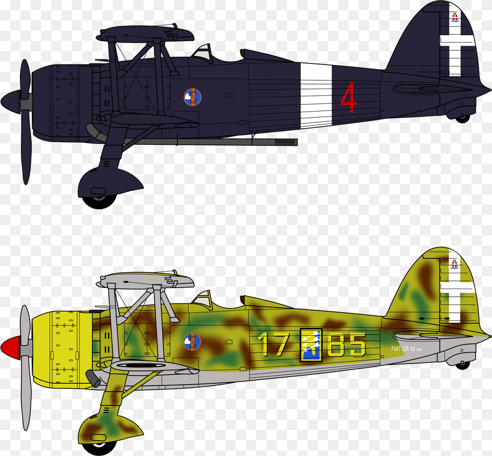 File Fiat C R 42 Falco Profiles Fiat Cr 42 Night Fighter, Cad Diagram, Diagram, Aircraft, Transportation Free Png