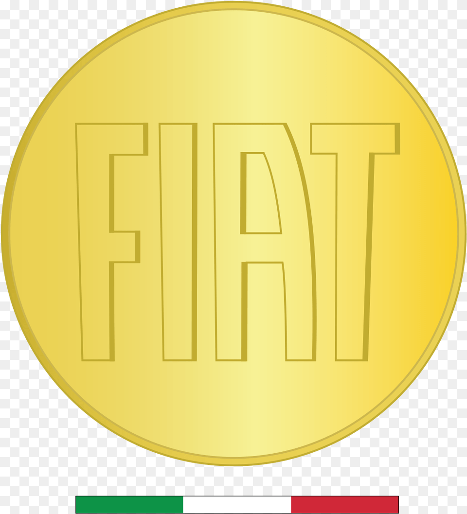 File Fiat Gold Logo, Disk, Coin, Money Free Png Download