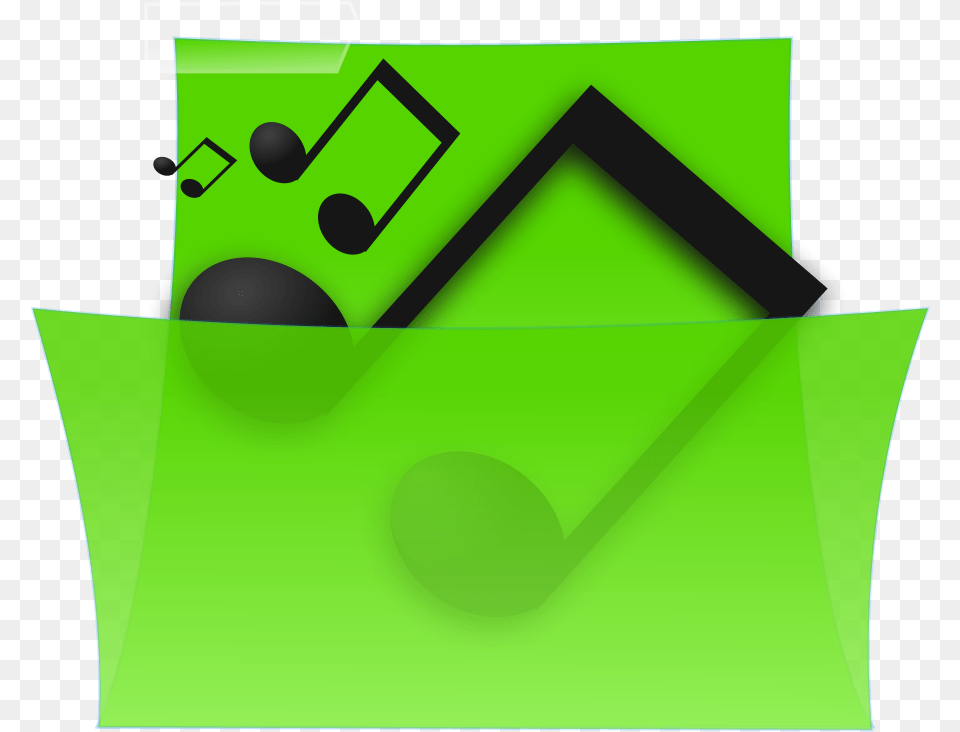 File Folder Icon Green Music Box Svg Vector File Music Folder Icon Free Png