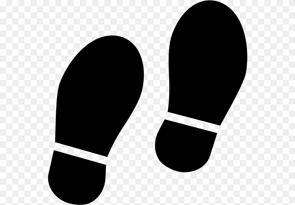 File Footsteps Icon2 Svg Foot Step Icon, Gray Png Image