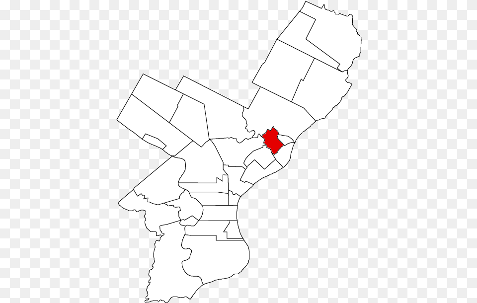 File Frankfordbor1854 Outline Map Of Philadelphia, Chart, Plot, Atlas, Diagram Free Png