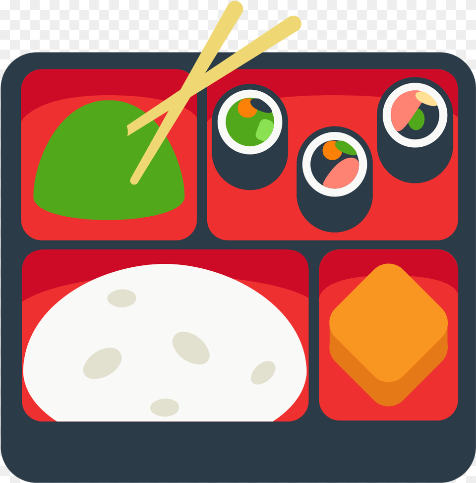 File Fxemoji U1f371 Svg Bento Box Clip Art, Dish, Food, Lunch, Meal Png