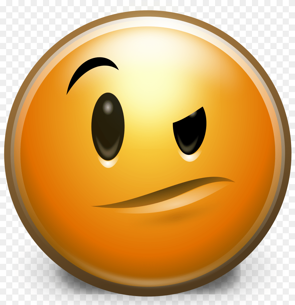 File Gnome3 Smirk Svg Uncertain Face, Astronomy, Moon, Nature, Night Free Transparent Png
