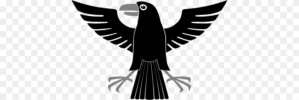 File Heraldic Crow Svg Levc Logo, Animal, Beak, Bird, Electronics Free Png Download