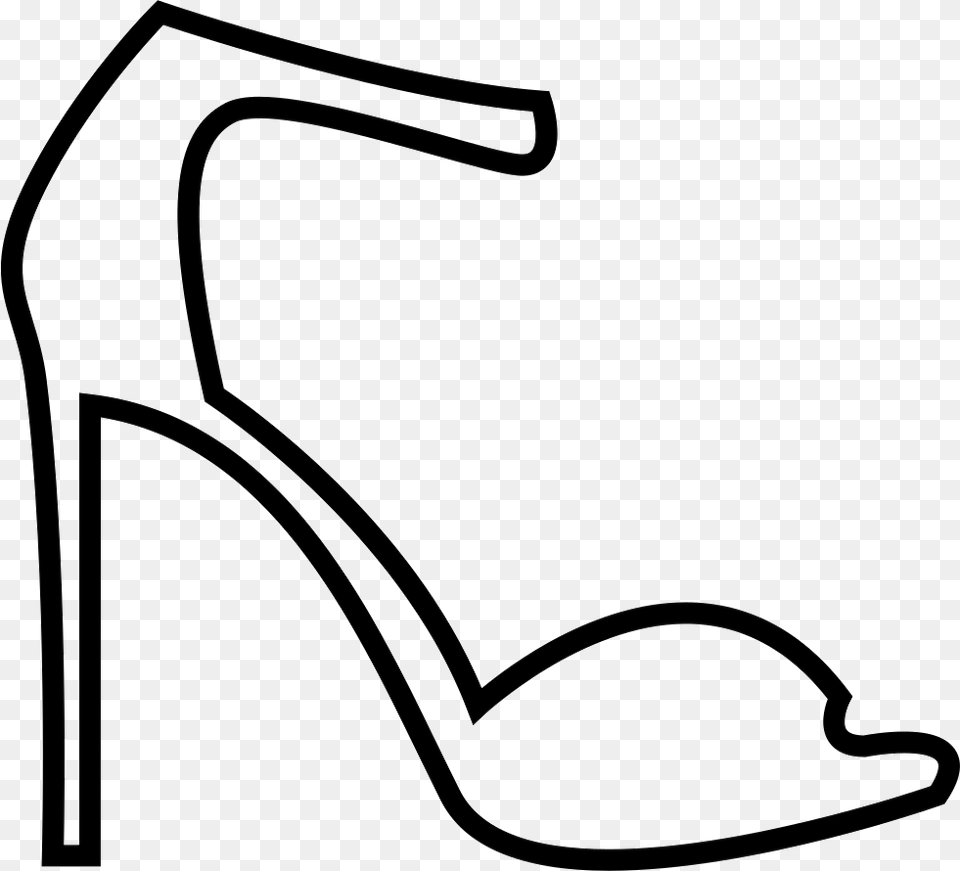 File High Heel Icon Transparent, Clothing, Footwear, High Heel, Shoe Png Image