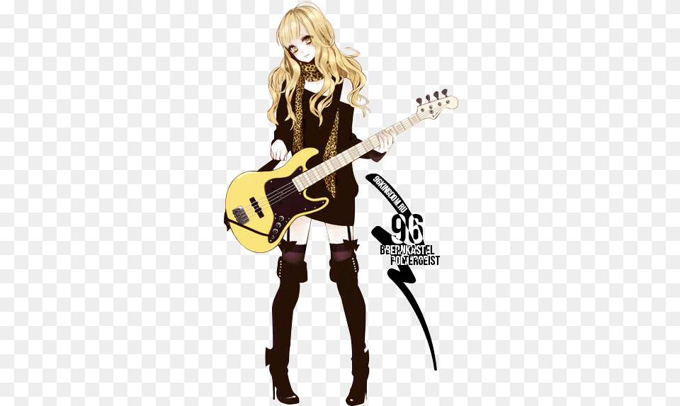 File History Anime Rock Singer Girl, Guitar, Musical Instrument, Female, Person Free Transparent Png