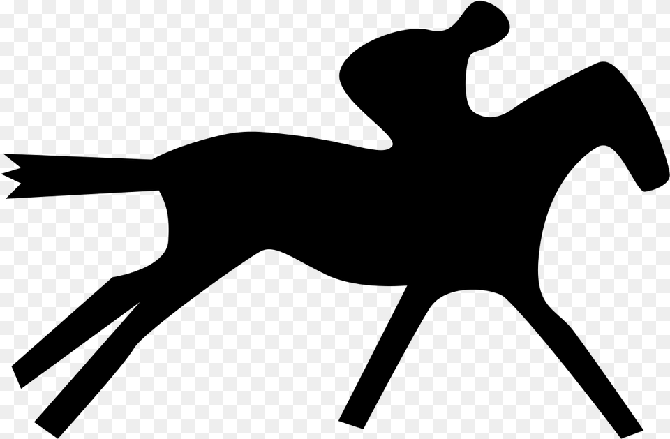 File Horseracingicon Svg Horse Racing Clipart, Gray Png Image