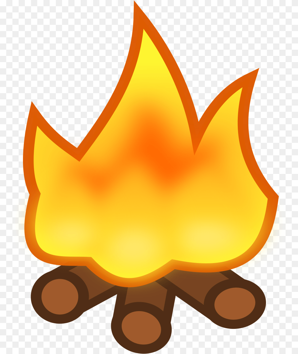 File Icon Svg Wikimedia Cartoon Campfire Transparent Background, Fire, Flame, Chandelier, Lamp Free Png Download