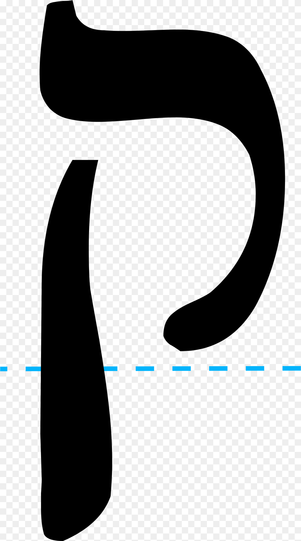 File Kuf Rashi Script Hebrew Letter Svg Wikimedia Commons Free Transparent Png