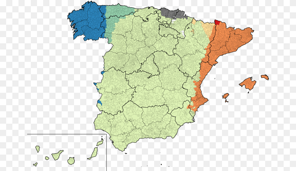 File Languages Wikimedia Commons Ethnic Map Of Spain, Chart, Plot, Atlas, Diagram Png Image