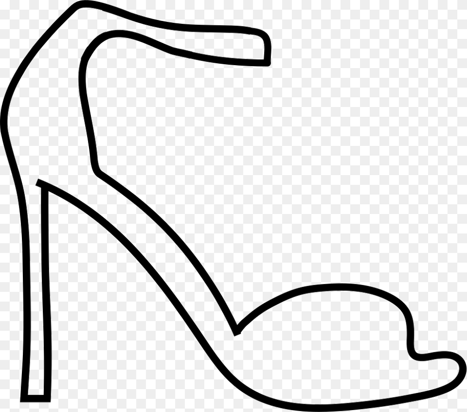 File Line Art, Clothing, Footwear, High Heel, Shoe Png