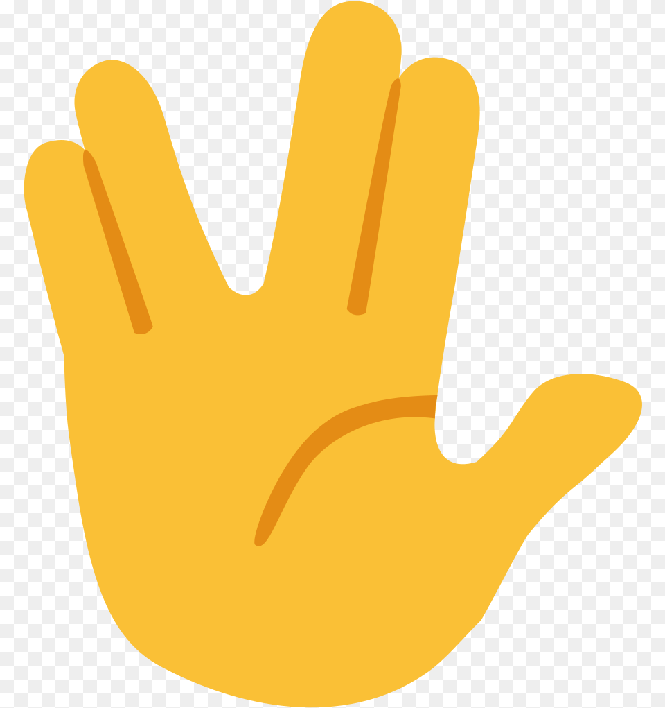 File Live Long And Prosper Emoji, Clothing, Glove, Baseball, Baseball Glove Free Transparent Png