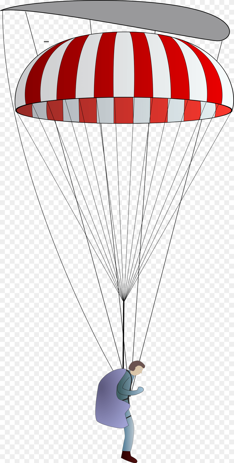 File Longueur Suspentage Parapente Open Parachute Clipart, Adult, Female, Person, Woman Free Png