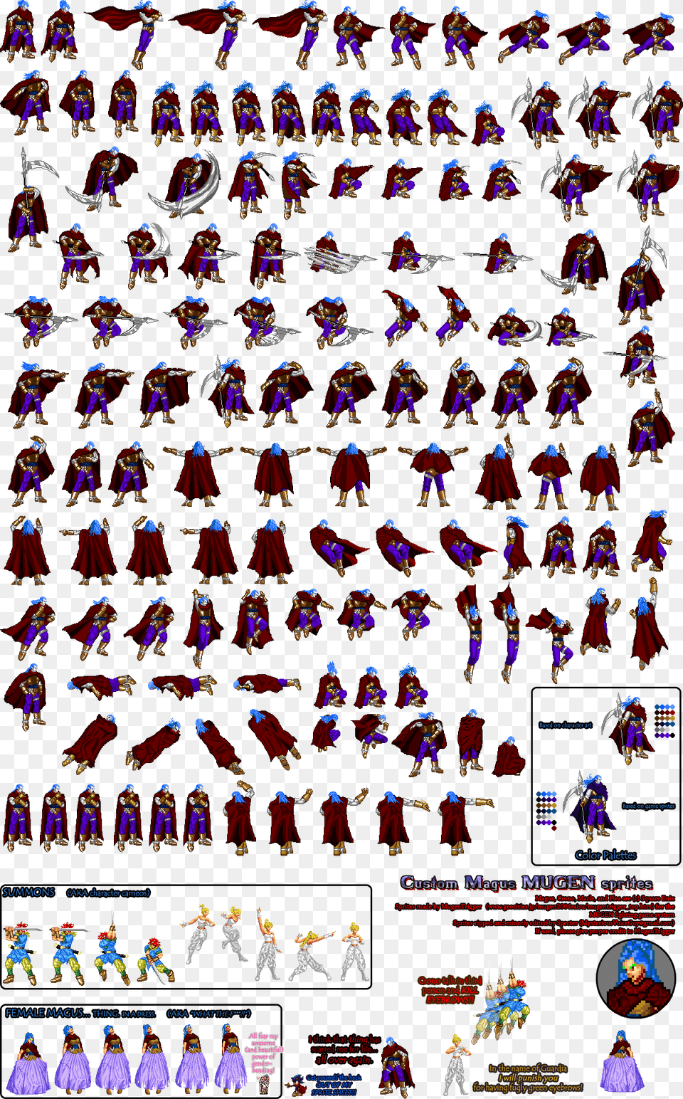 File Magus Mugen Sprites Chrono Compendium Chrono Trigger Sprites, Art, Collage, Book, Comics Free Png