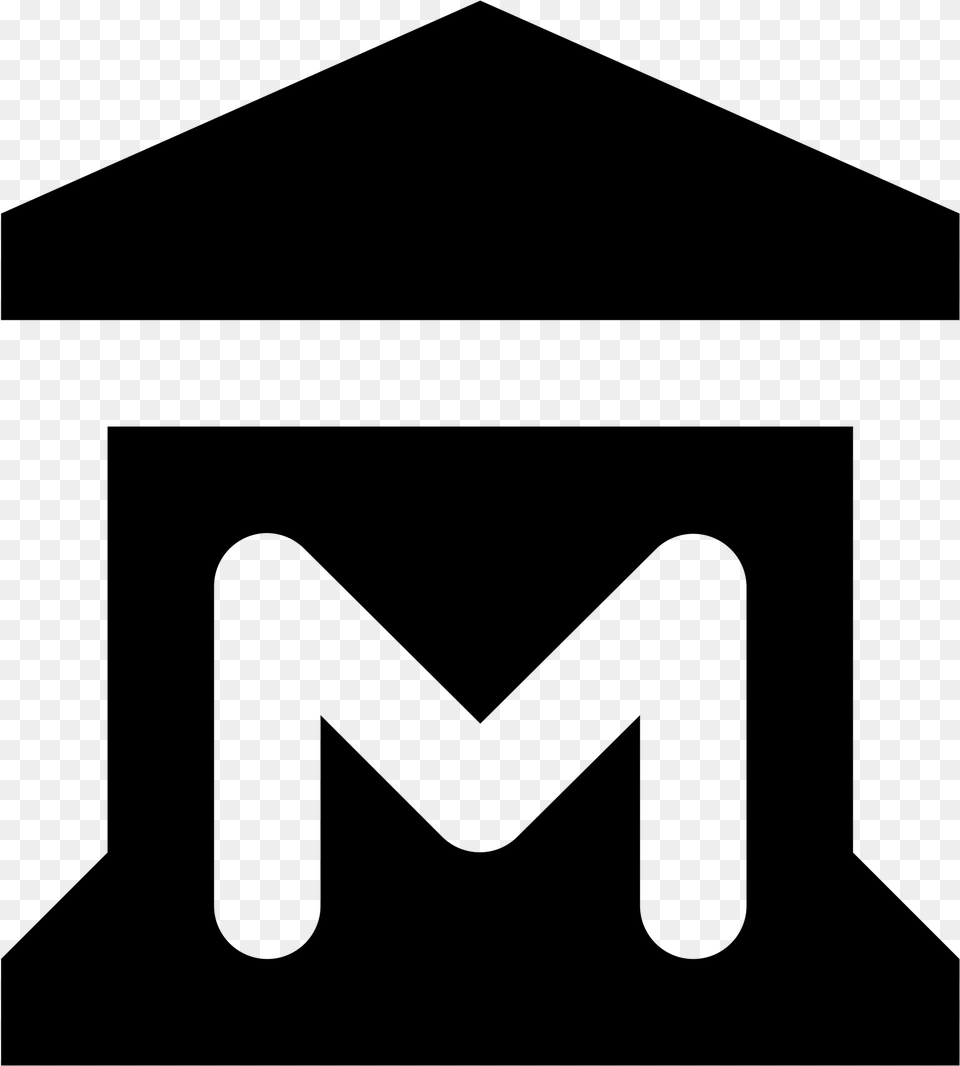 File Maki Svg Wikimedia Commons Open Icon Of Museum, Gray Free Transparent Png