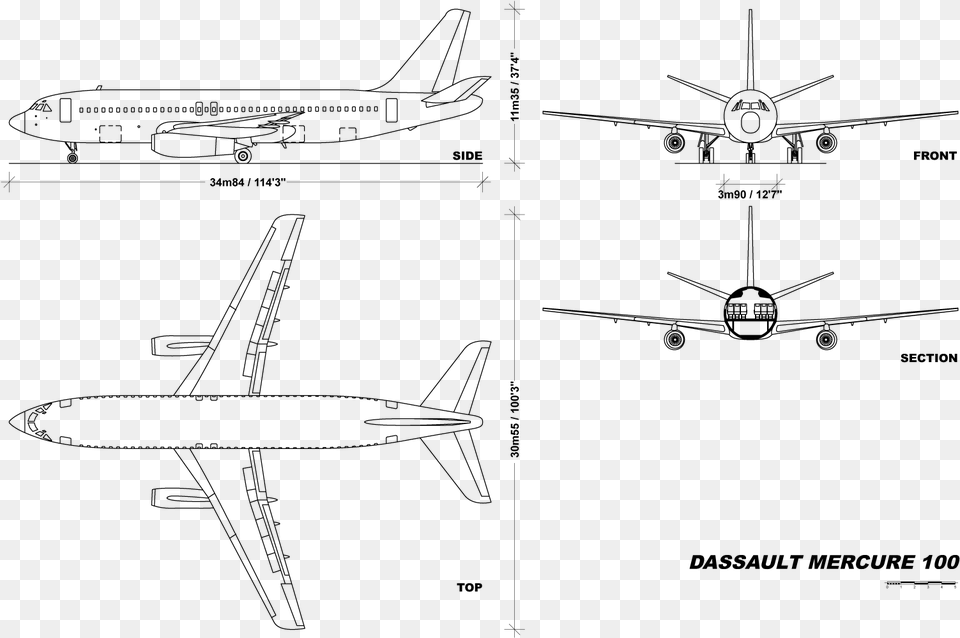 File Mercurev1 0 Boeing, Gray Free Png Download