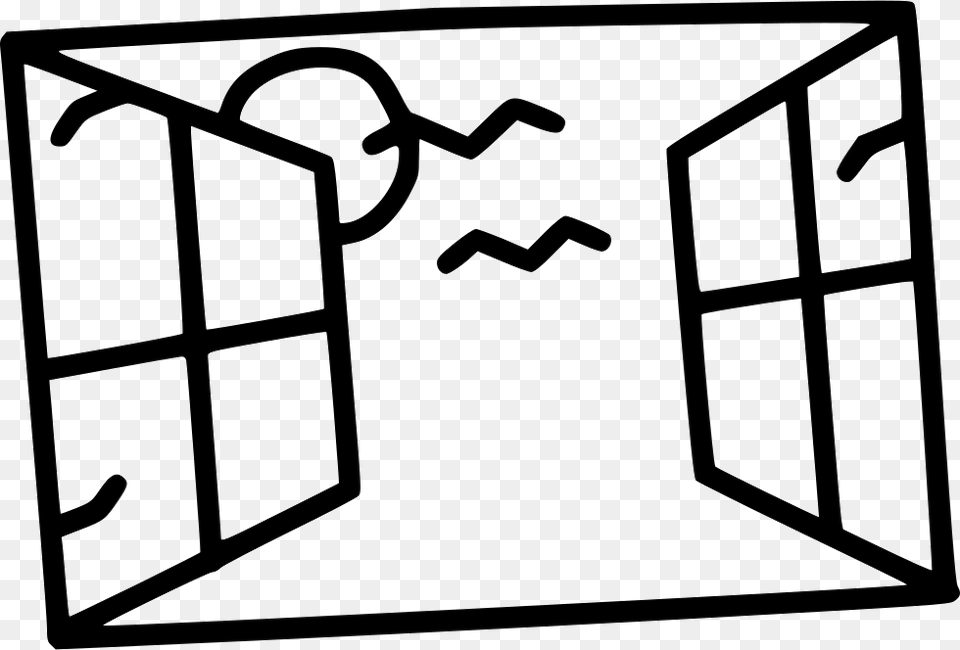 File Open Windows Flat, Stencil, Door, Cabinet, Furniture Free Png Download