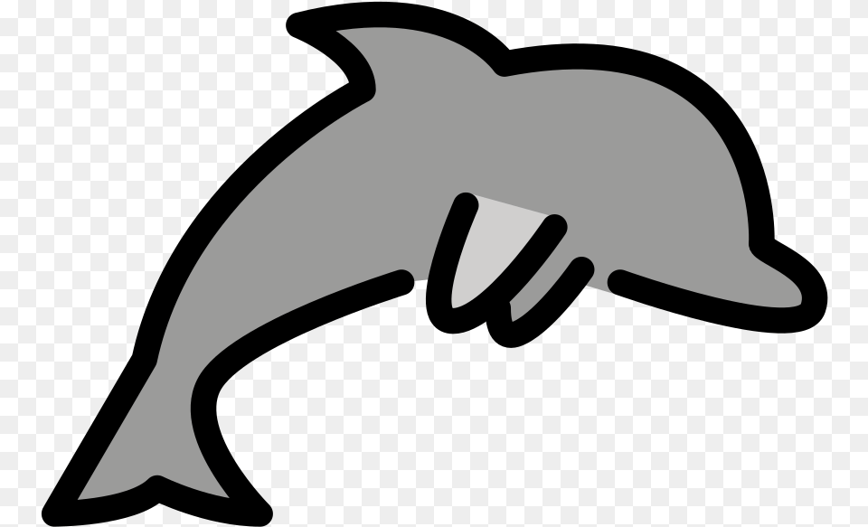 File Openmoji Color 1f42c Svg Common Bottlenose Dolphin, Animal, Mammal, Sea Life, Fish Free Transparent Png