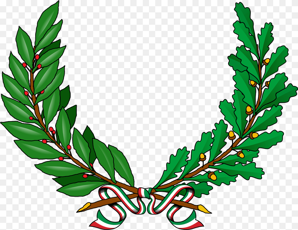 File Ornamenti Da Comune Svg Wikimedia Commons Tree Vine Coat Of Arms Leaves, Green, Leaf, Plant, Art Png Image