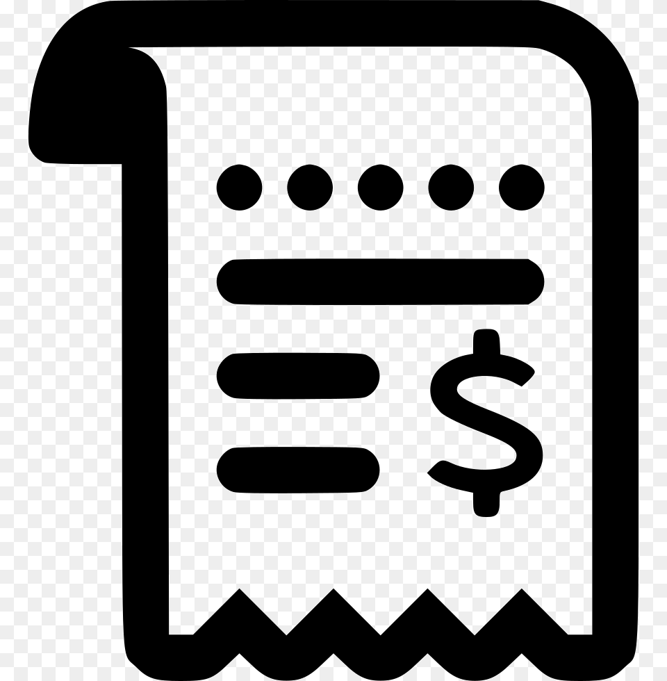 File Payment Receipt Receipt Icon, Text, Symbol, Stencil, Number Png