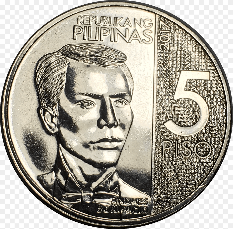 File Philippine New Coins, Adult, Face, Head, Male Png Image