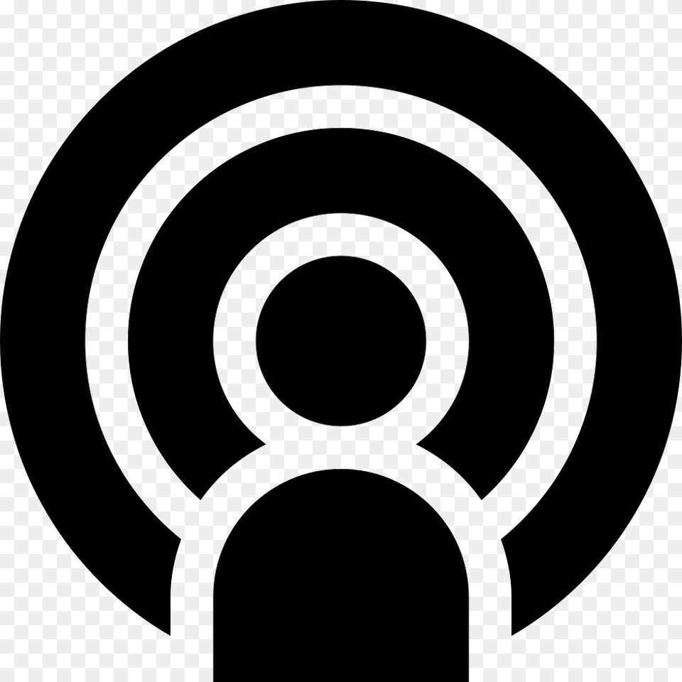 File Podcast Icon, Stencil, Spiral, Disk Free Png