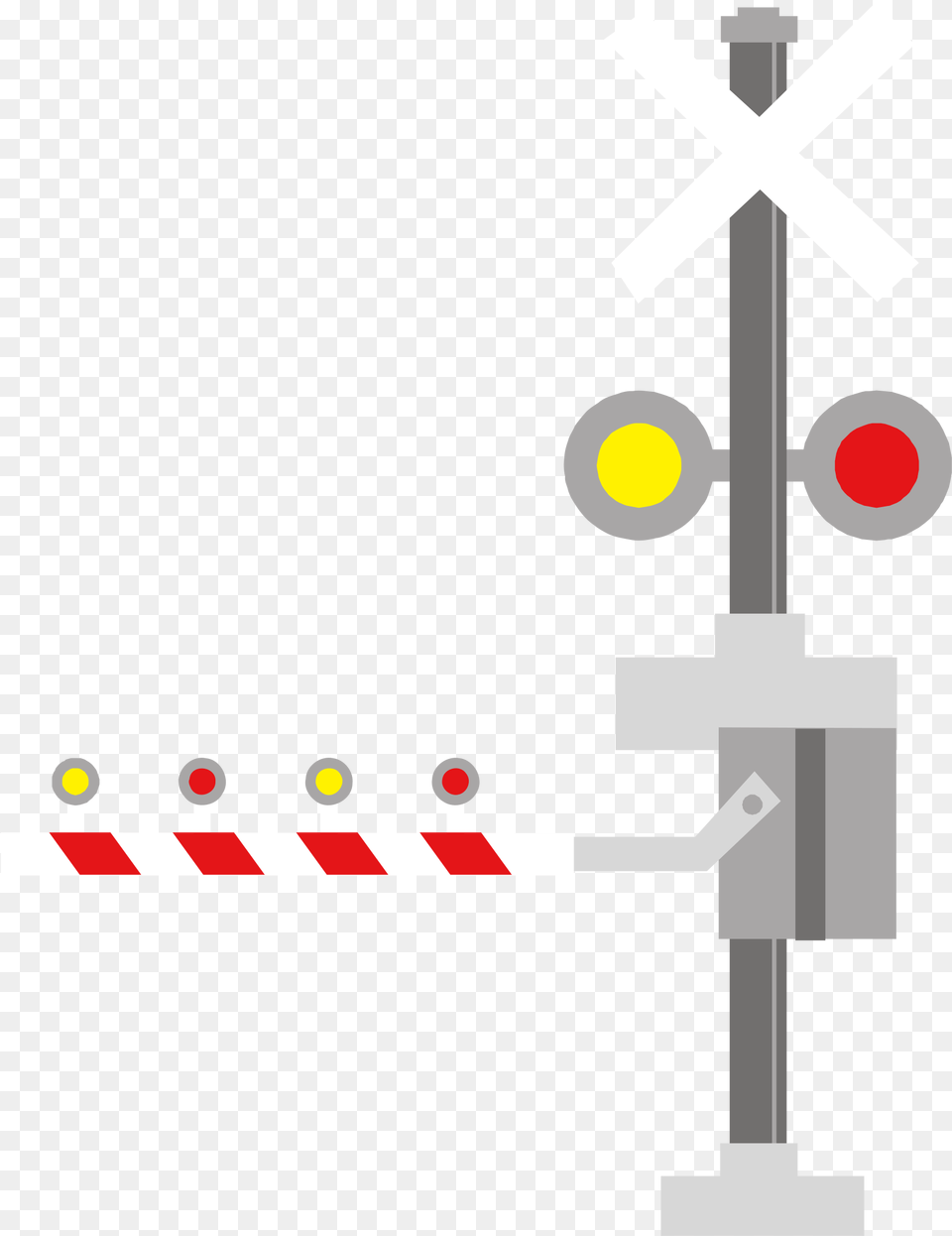 File Railroad Crossing Svg Railroad Crossing, Fence, Light, Traffic Light Free Png Download