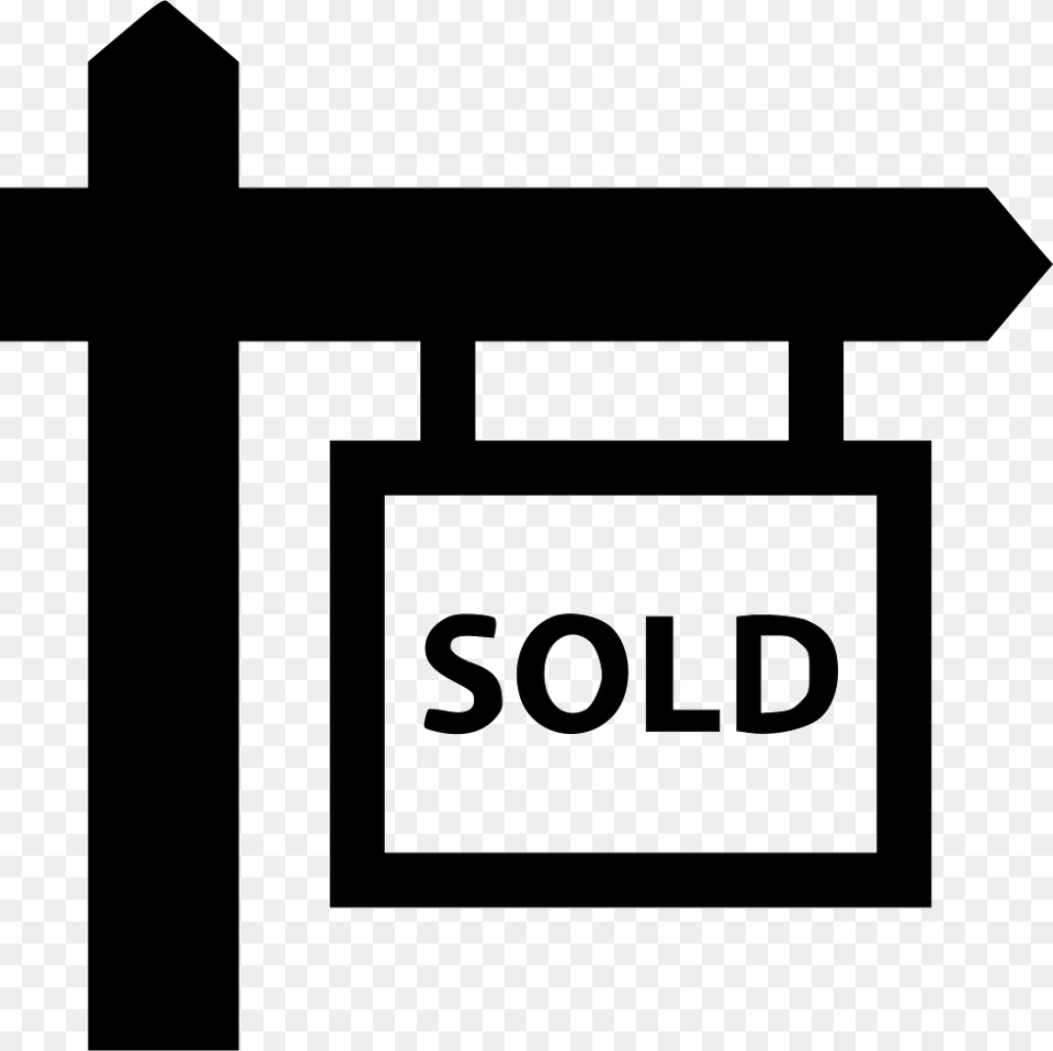 File Real Estate For Sale Icon Jpg, Bus Stop, Outdoors, Cross, Symbol Free Png Download