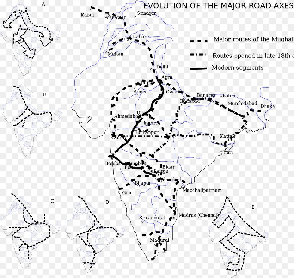 File Roadevol Svg Trade Routes Of Mauryan Empire, Person, Chart, Plot, Outdoors Png Image