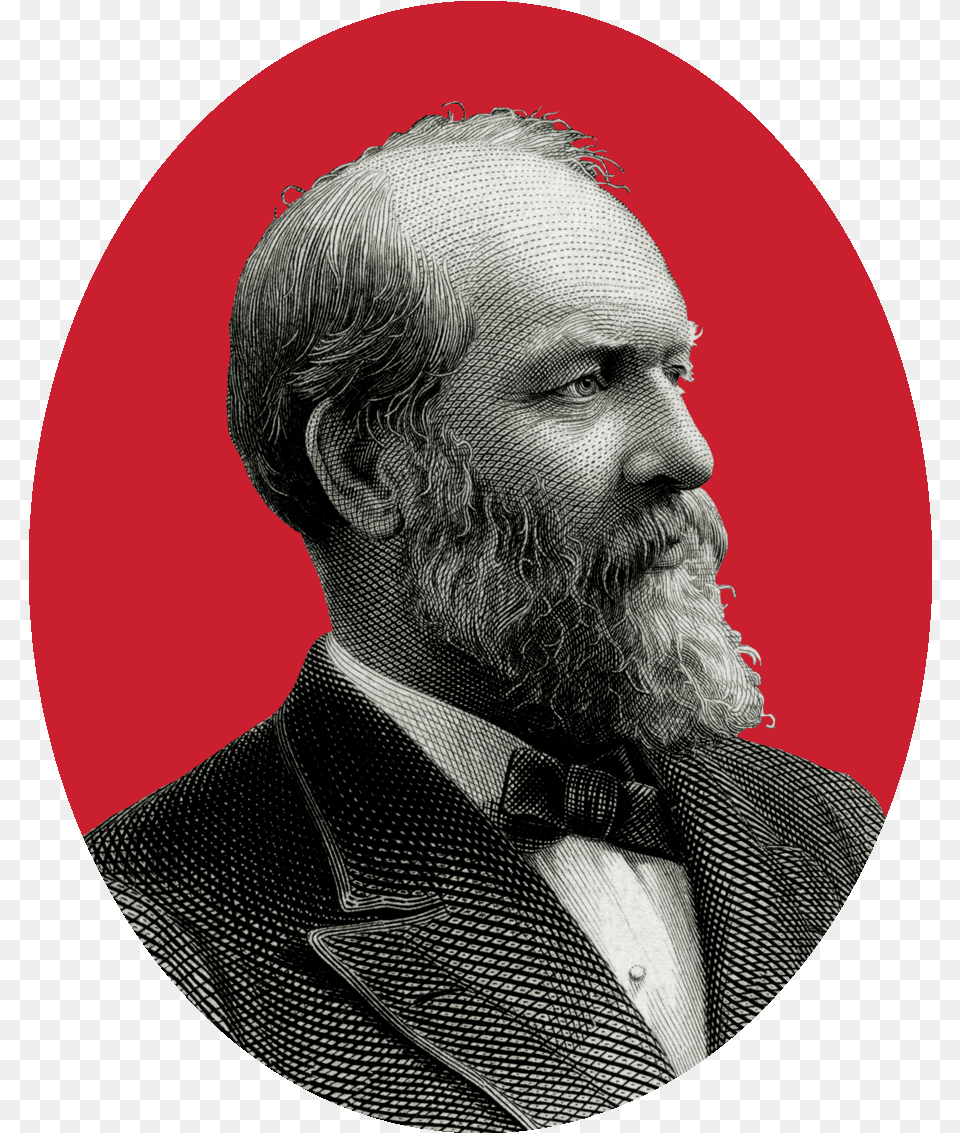 File Rp1880 James A Garfield 1831 1881 N20th President Ate, Adult, Beard, Face, Head Free Png