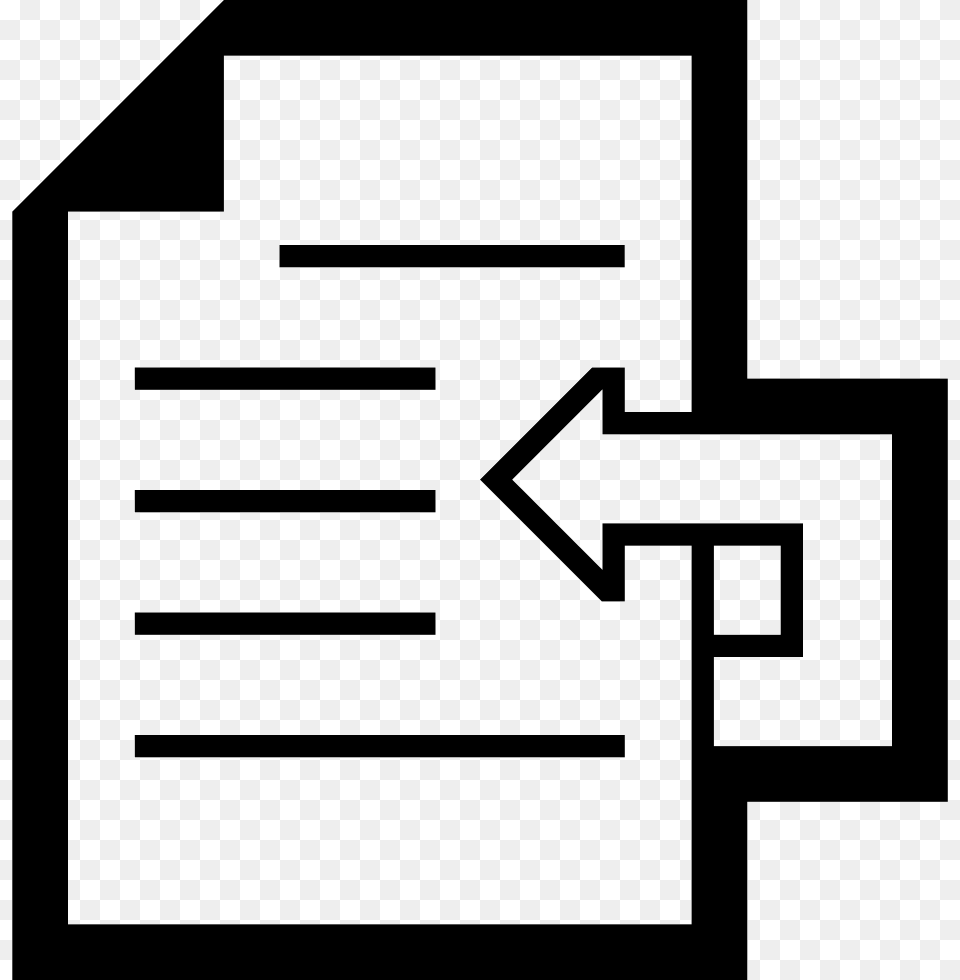 File Sales Return Icon, Stencil, Text Free Png Download