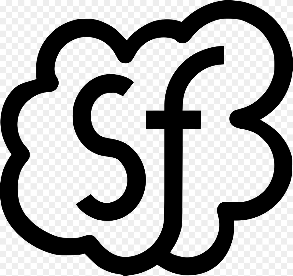 File Salesforce Icon, Stencil, Symbol, Text, Ammunition Png