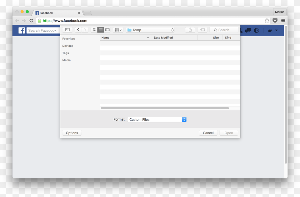 File Selection Dialog On Mac Os X Angular Open File Dialog, Page, Text, Webpage, Computer Png Image
