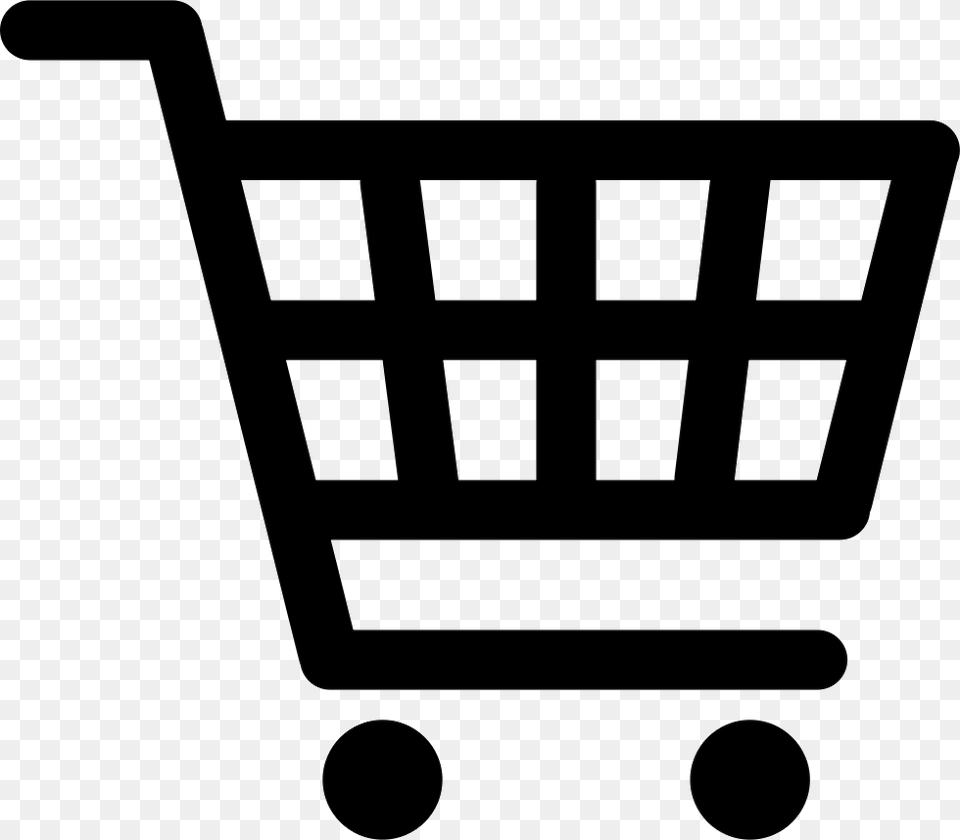 File Shopping Cart Line Icon, Shopping Cart, Stencil Free Transparent Png