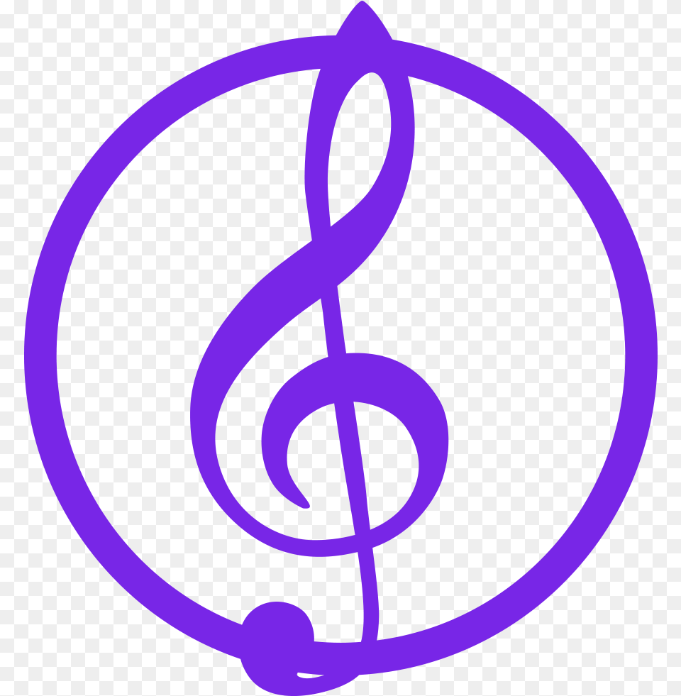 File Sib2019 White Treble Clef, Knot, Text Png Image