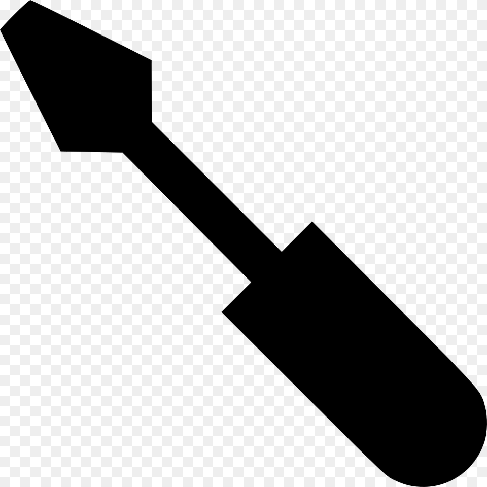 File Silhouette Of A Screw Driver, Blade, Razor, Weapon Free Png