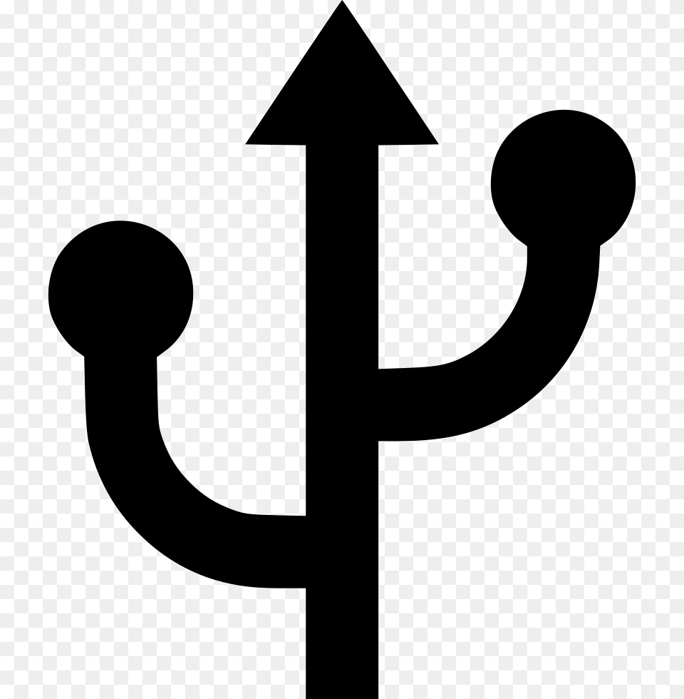 File Simbolo De Usb, Weapon, Cross, Symbol Free Png