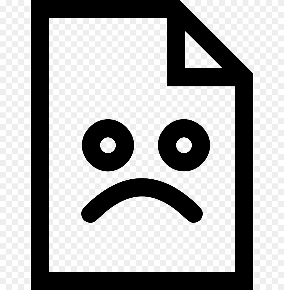 File Situation Emoji Emotion Bad Sad Comments Sad File Icon, Symbol, Number, Text Free Png Download