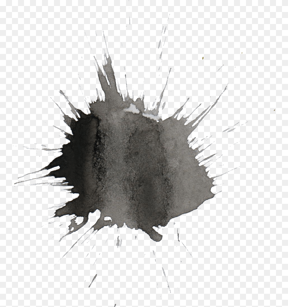 File Size Black And White Watercolor, Powder, Person Free Png Download