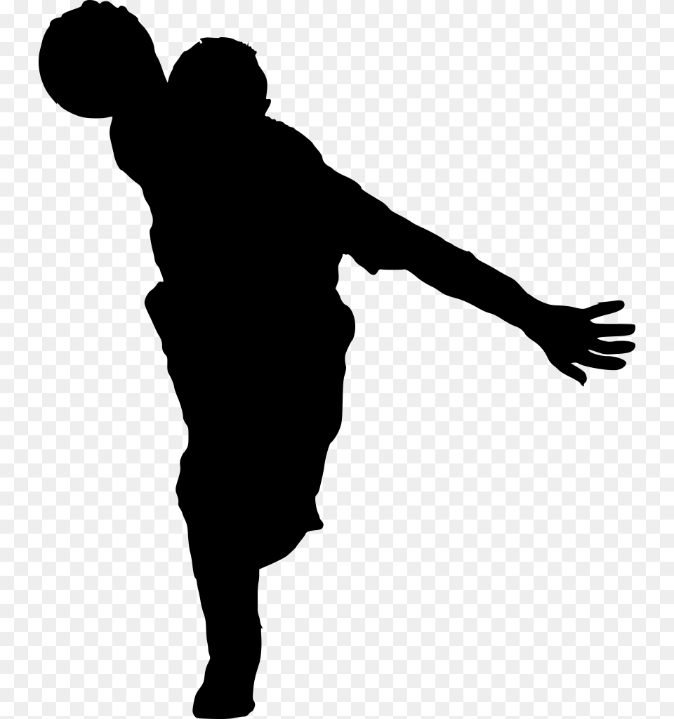 File Size Bowling Silhouette, Gray Free Png