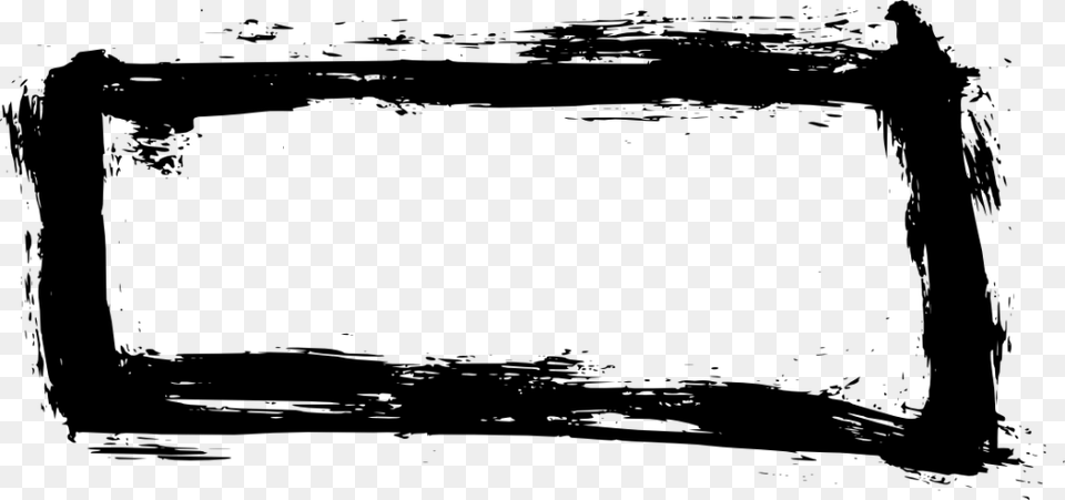 File Size Grunge Rectangle Frame, Gray Free Transparent Png