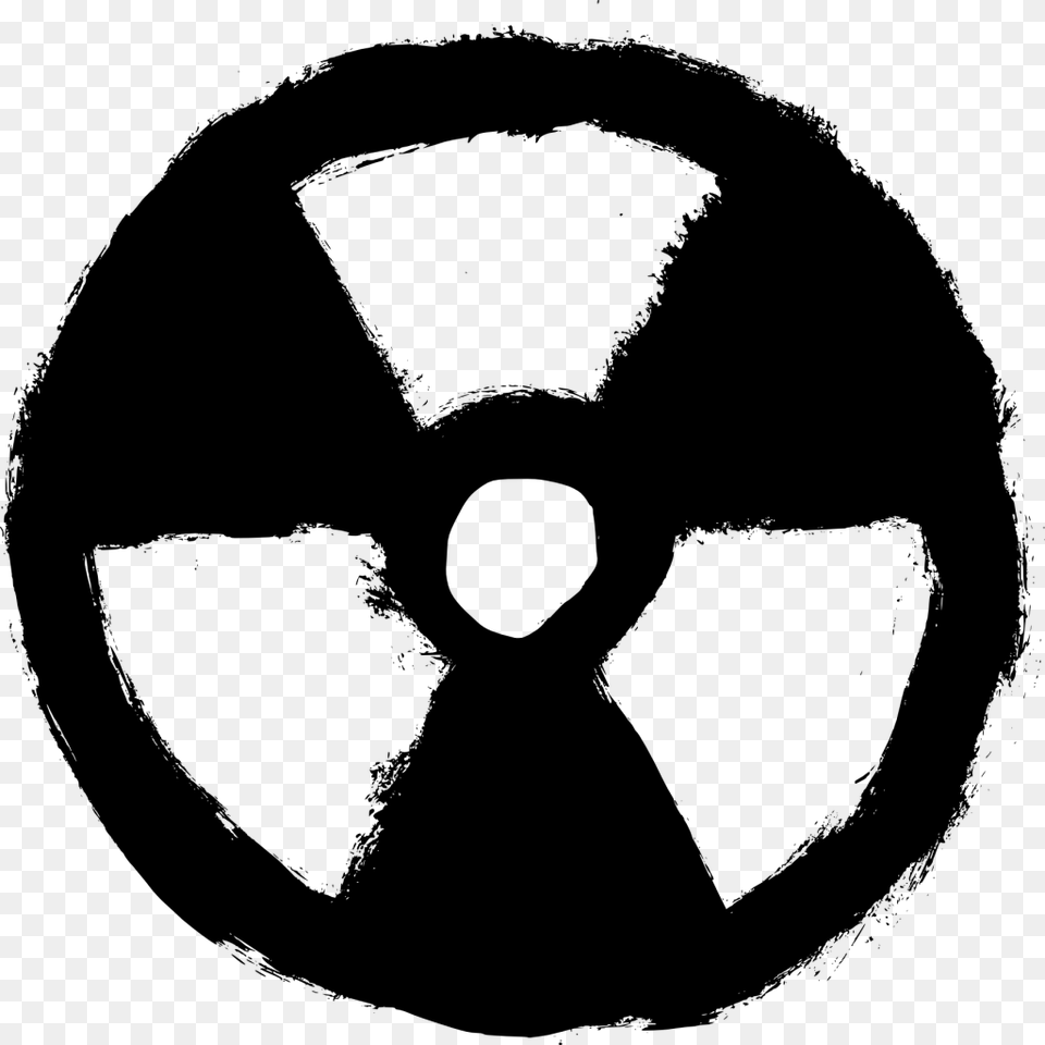 File Size Radioactive Sign, Gray Png