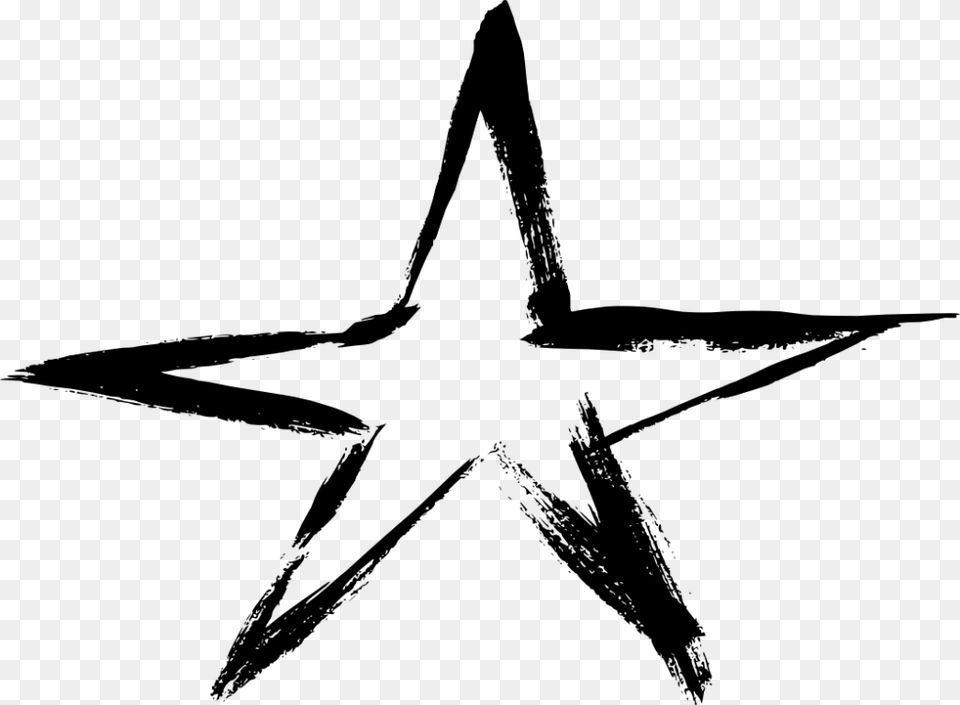 File Size Star Black White, Gray Free Png