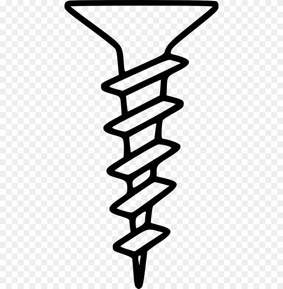 File Sketch Of A Screw, Machine, Spiral, Plant, Tool Png Image